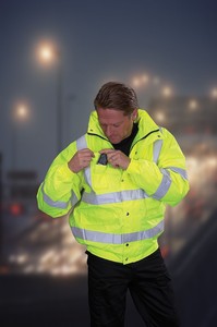 Hi-Visibility Bomber Jacket - BS EN471 Class 3 - Essential Safety and Style!