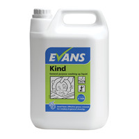Evans Vanodine Kind - Washing Up Liquid and General Purpose Detergent - 5ltr