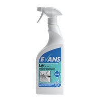 Evans Vanodine Lift RTU - Unperfumed Bactericidal Heavy Duty Cleaner and Degreaser - 750ml RTU trigger spray