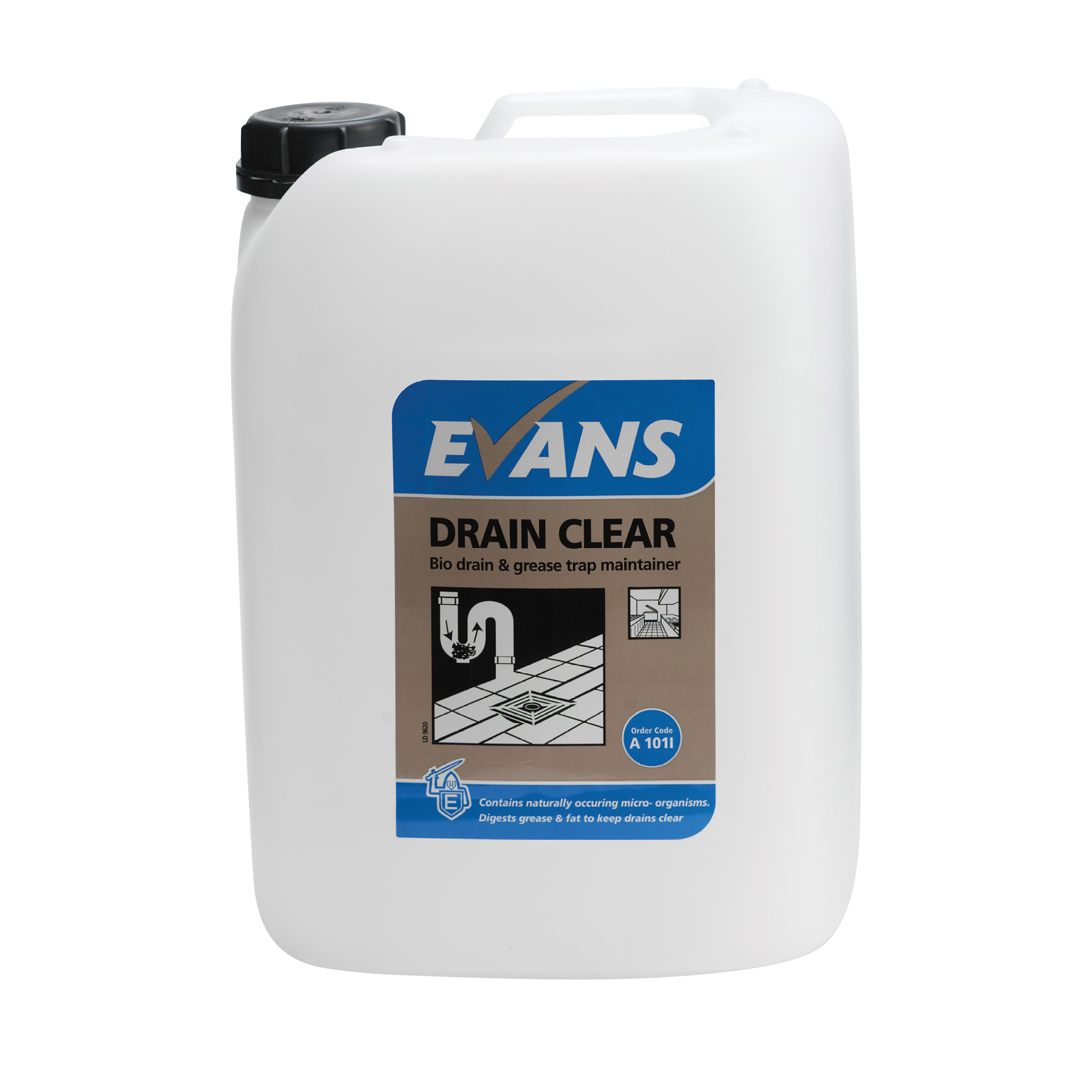 Evans Vanodine Drain Clear Enzyme Drain and Grease Trap Maintainer
