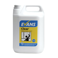 Evans Vanodine Clear - Window, Glass, Mirror & Stainless Steel Cleaner - 5ltr