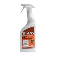 Evans Vanodine L.S.P. - Multi Surface Liquid Spray Polish - 750ml RTU trigger spray