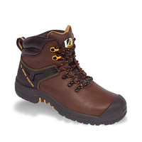 Vtech Cougar VR6 Boot S3 - Cambrelle Lined Safety Footwear - Shock Absorbant Sole - Hiker Style - Brown