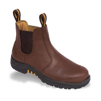 Vtech Stallion VR6 Dealer Boot - Brown Waxy Safety Footwear with Elasticated Sides