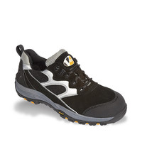 Vtech Fastlane Trainer S1P - Wider Shape Safety Footwear with Flexi Sole - Black/Silver