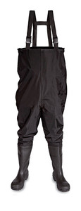 Vital Thames Black Safety PVC/ Nitrile Chest Wader - Available In Sizes 6-12