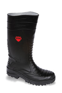 Vital Groundworker Black Safety PVC/ Nitrile Wellington Boot - Available In Sizes 4 - 13