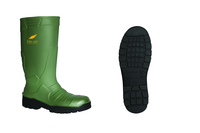 Vital Alpha Green Safety PU Wellington Boot - Available In Sizes 3-12
