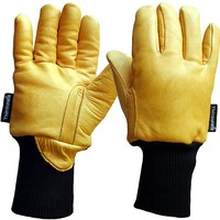 Freezer Glove - Superior Grain Leather Lined with 3M Thinsulate plus Knitted Wrist - XL