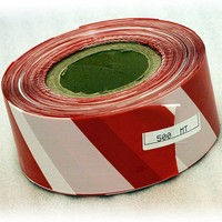 Red/ White Barrier Tape - Non-Adhesive - 70mm x 500m Roll