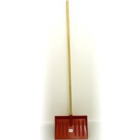 Snow Scoop - 12" x 17" Plastic Head - Complete with 5' x 1 1/8'' Handle - Low Cost!