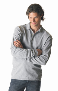 Gildan Long Sleeve Pique Polo