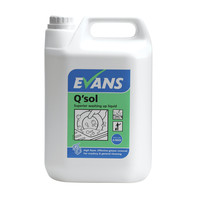 Evans Vanodine Q'sol - Superior Washing Up Liquid and General Purpose Detergent - 5ltr