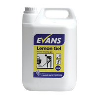 Evans Vanodine Lemon Gel - Viscous Citrus Floor Cleaning Gel - 5ltr