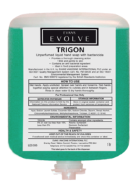 Evans Vanodine Evolve Trigon Unperfumed Hand Wash Cartridge Pack 1ltr - Case of 6