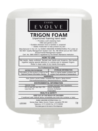 Evans Vanodine Evolve Trigon Foam Unperfumed Hand Wash Cartridge Pack 1ltr - Case of 6