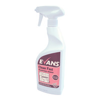 Evans Vanodine Clean Fast - Heavy Duty Washroom Cleaner - 750ml RTU trigger spray
