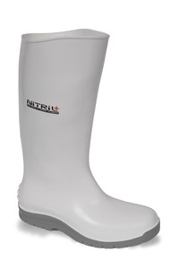 Vital Nitril+ White Nitrile Slip Resistant Safety Wellington Boot - Available In Sizes 3-12