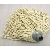 Socket Mop - Complete with Wooden Handle - Hard-Wearing PY Yarn & Metal Socket