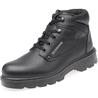Redwood - Black Leather - 5 Eyelet Trekka Safety Boot - EN345