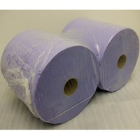 Industrial Floor Stand Wiper Roll - 2 Ply - Blue - 270mm x 400m (1000 sheets) - Pack of 2