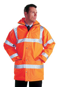 High Visibility Padded Motorway Safety Jacket