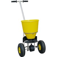 Atlas II - Spinner Salt Spreader - Pneumatic Tyres - Stainless Steel Frame - 3m Spread - 25kg Fill